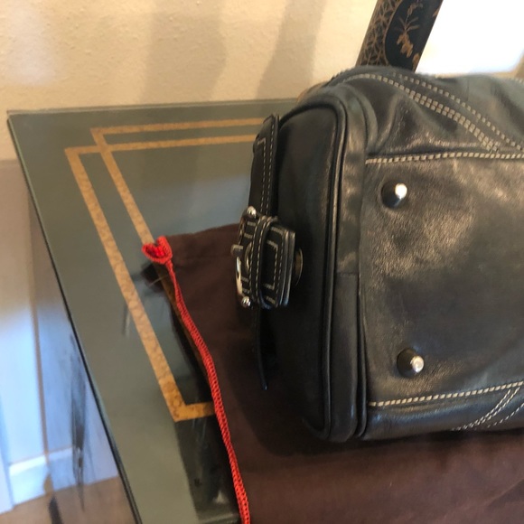 COACH BLACK LEATHER SATCHEL PREOWNED Great Beautiful Condition! - Picture 16 of 16